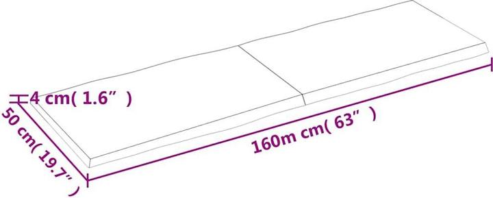 Actual product image VidaXL Aneta (160 x 4 x 50 cm)