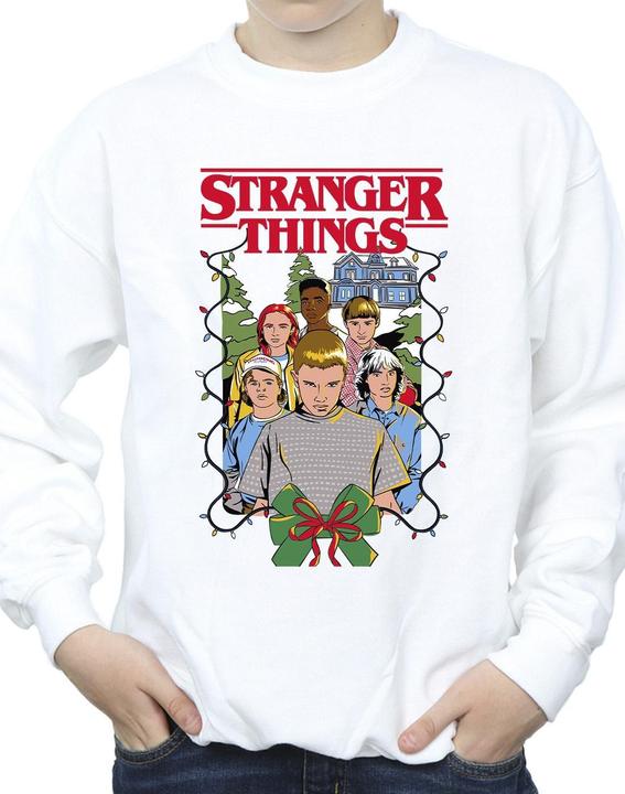 Immagine prodotto Netflix Stranger Things Christmas Poster Felpa Ragazzi (152, 158)