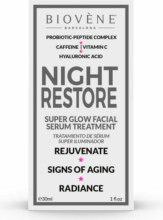 Produktbild Biovenè NIGHT RESTORE super glow facial serum treatment 30 ml (30 ml)
