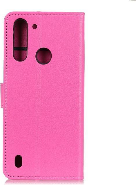 Actual product image MU Classic Litchi Leather Bookcover Series (Motorola Moto G8 Power Lite)