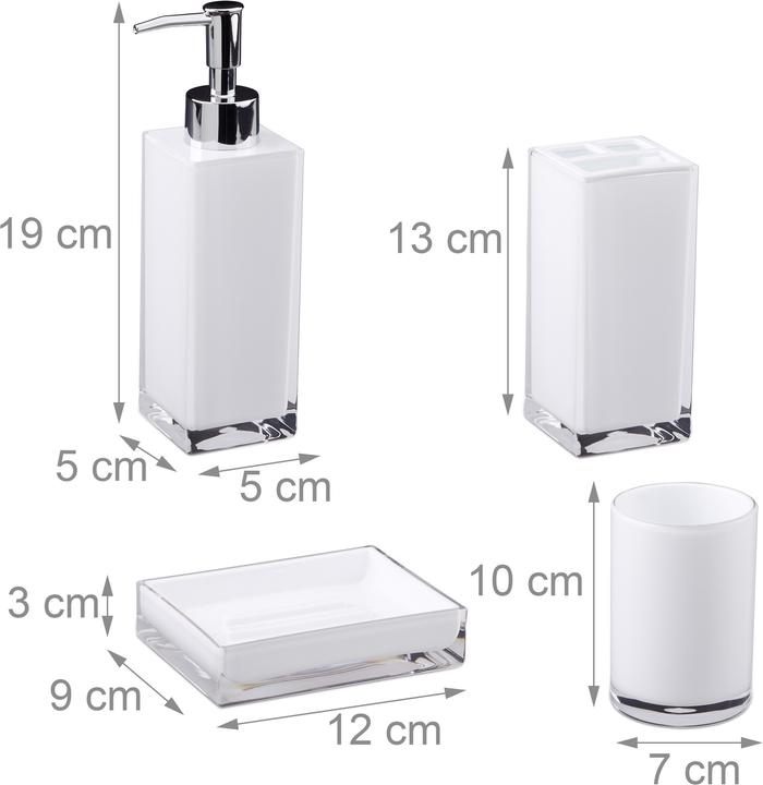 Produktbild Relaxdays Badaccessoires Set