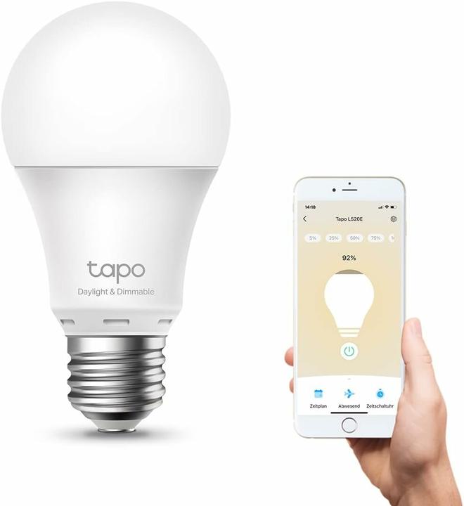 Label énergétique TP-Link Tapo (E27, 8 W, 806 lm, 1 x, F)