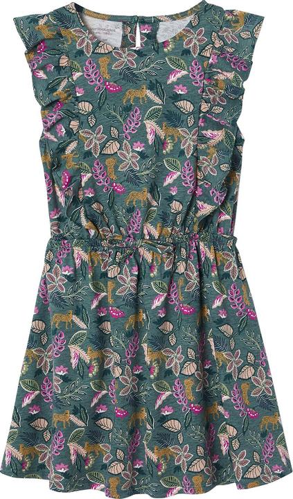 Image du produit Vertbaudet Bedrucktes Mädchen Jerseykleid mit Volantärmeln (92)