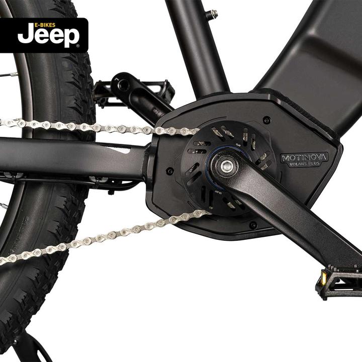 Image du produit Jeep Mountain E-Bike MHM 7010, 27,5", dérailleur Shimano 9 vitesses, black (48 cm)