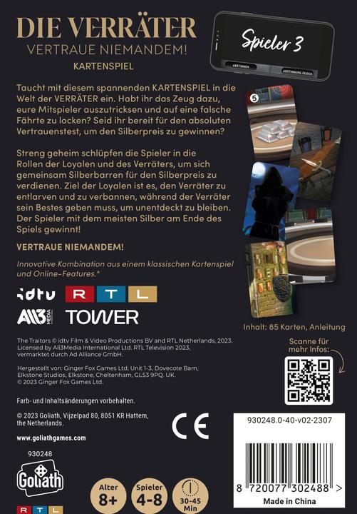 Immagine prodotto Goliath Toys Goliath® I Traditori - Non fidarti di nessuno! Gioco di carte (Tedesco)