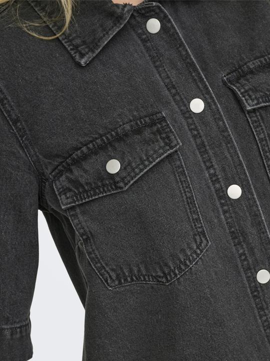 Produktbild Only Normal geschnitten Hemdkragen Kurzes Kleid Jeanskleid (S)