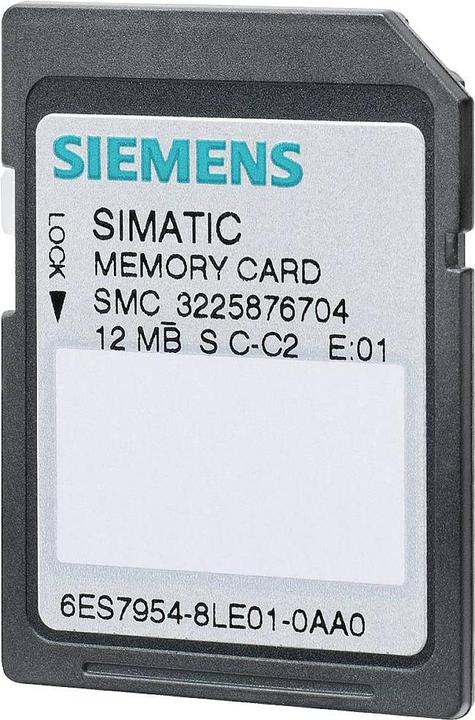 Immagine prodotto Siemens Scheda di memoria SIMATIC S7 per S7-1x00 CPU/SINAMICS (0.01 GB, Scheda di memoria nana)