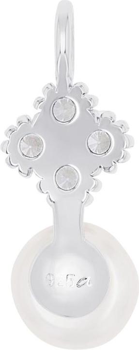Actual product image Amor Cupid pendant for women, 925 Sterling silver, synthesised zirconia, cultured freshwater pearl (Silver 925)