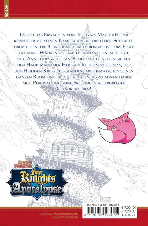 Produktbild Seven Deadly Sins: Four Knights of the Apocalypse 4 (Deutsch, Suzuki Nakaba, Lasse Christian Christiansen, 2023)