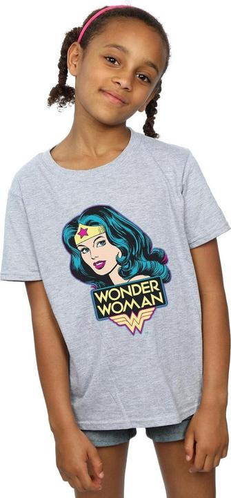 Actual product image Wonder Woman Girls Head T-Shirt (152, 158)