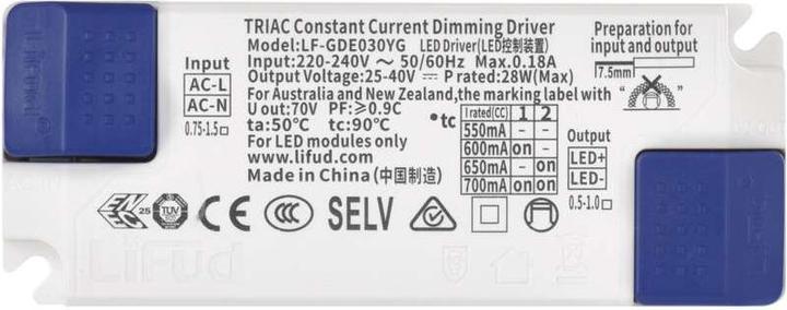 Actual product image Emos Triac dimmable driver for LED light 700mA 28W