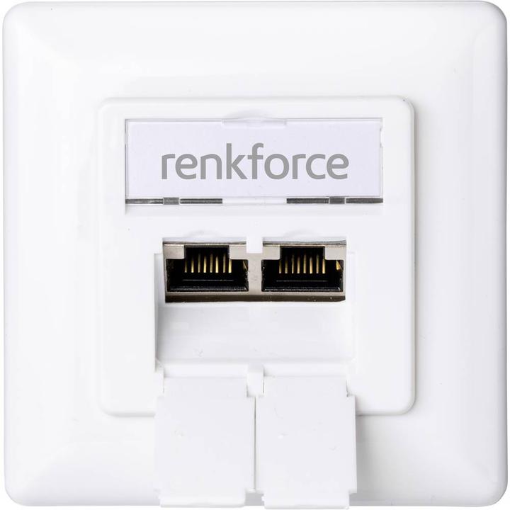 Image du produit Renkforce Prise réseau en saillie CAT 6a 2 ports