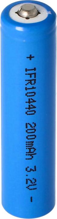 Actual product image AccuCell Battery Solar IFR 10440 AAA Solar with head unprotected (1 pcs., 200 mAh, Rechargeable battery)