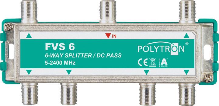 Produktbild Polytron F-Verteiler 6-fach 5-2400MHz FVS 6 DC-Durchgang 3061800 (Verteiler)
