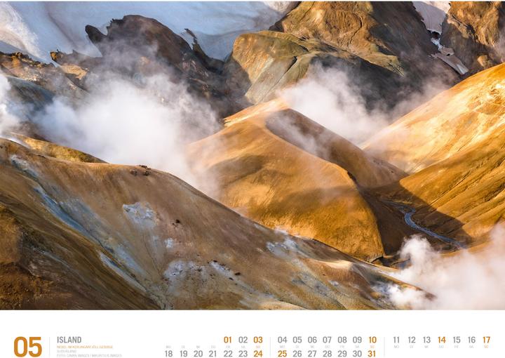 Immagine prodotto Island - Unterwegs zwischen Gletschern und Geysiren Kalender 2026 (54 x 42 cm, Copertina rigida, Tedesco)