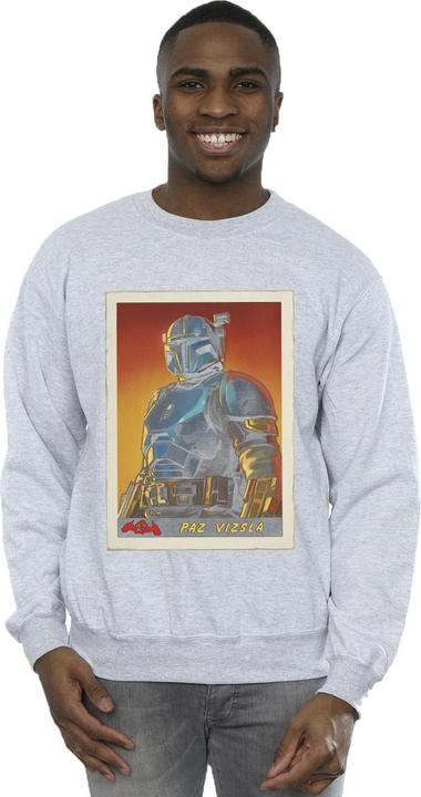 Immagine prodotto Star Wars The Mandalorian Paz Vizla Card Felpa Uomo (L)