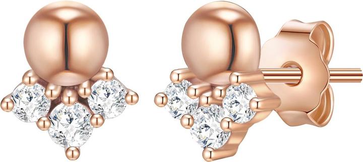 Produktbild Glanzstücke München Damen Kugel Sterling Silber Zirkonia roségold - 31430 (Sterling Silber)