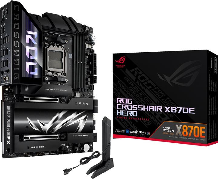 Immagine prodotto ASUS Rog Crosshair X870e Hero (AM5, AMD X870E, ATX)