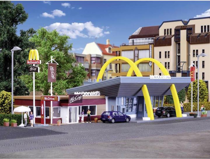 Produktbild Vollmer H0 McDonald's Schnellrestaurant mit McCafé