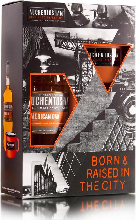 Image du produit Auchentoshan SET en chêne américain avec tasse (Scotch Whisky, 1 x 70 cl)