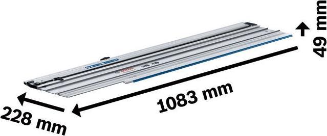 Actual product image Bosch Professional Guide rail FSN 740 X (silver, for circular saw GX) (112.40 cm)