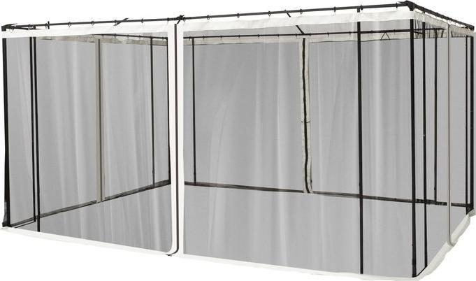 Immagine prodotto Swisshandel24 Moskitonetz für 3x4 Pavillon 4 Seitenteile Fliegennetz mit Haken Reissverschluss Mückennetz Insekten (400 cm, 352 cm)