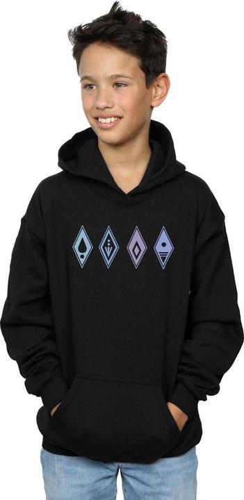 Actual product image Disney Boys Frozen 2 Elements Symbols Hoodie (116)
