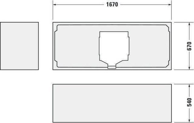 Actual product image Duravit Rectangular bath Happy D,2 70 x 170 cm white smooth 7003110000000 (220 l, 170 cm, 70 cm)