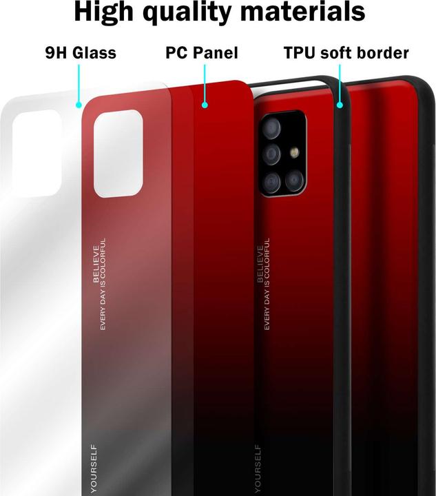 Produktbild Cadorabo Hülle für Samsung Galaxy A51 5G TPU im 2 Farben Design (Samsung Galaxy A51 5G)