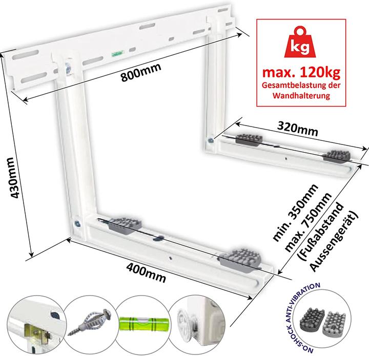 Actual product image Klima-B2B Giotto SG 120 Evo Wall Mount