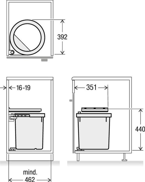 Actual product image Müllex D-LINE D50 (35 l)