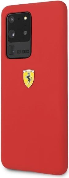 Produktbild Ferrari Hardcase FESSIHCS69RE S20 Ultra G988 czerwony/red Silicone (Samsung Galaxy S20 Ultra)