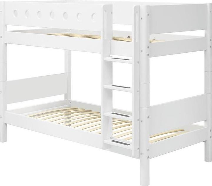 Image du produit Flexa MDF Lit 90x200 Lit superposé Échelle Perpendiculaire Blanc (90 x 200 cm)