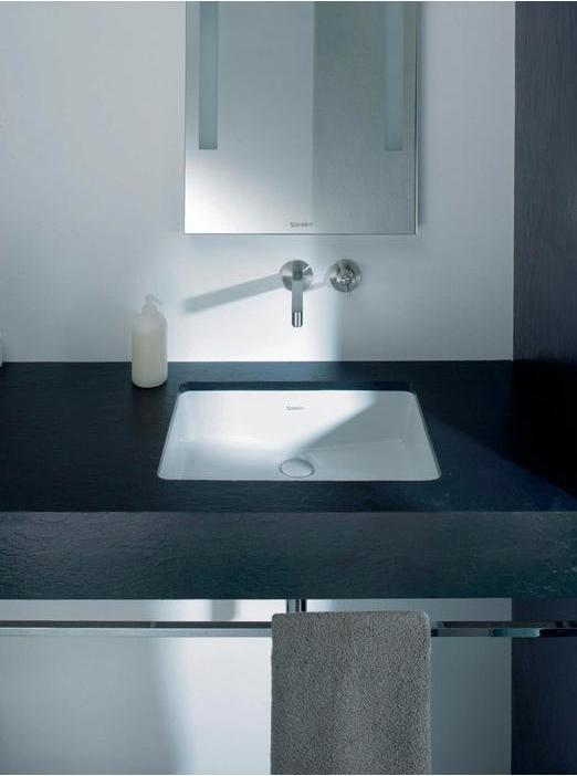 Immagine prodotto Duravit Lavabo da incasso VERO w ÜL o HLB 485x315mm senza foro per rubinetto bianco (315 mm, 485 mm)