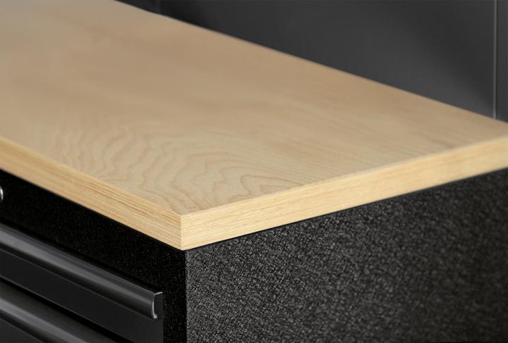 Actual product image Kraftwerk MOBILIO BLK Kombi Lochwand Buche (392 cm, 200 cm)