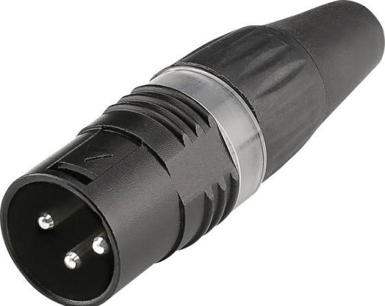 Actual product image Hicon XLR connector 3pin HI-X3CM-BLK