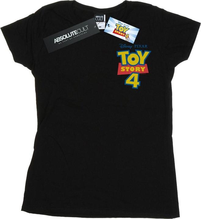 Actual product image Disney Womens/Ladies Toy Story 4 Logo Breast Print Cotton T-Shirt (XXL)