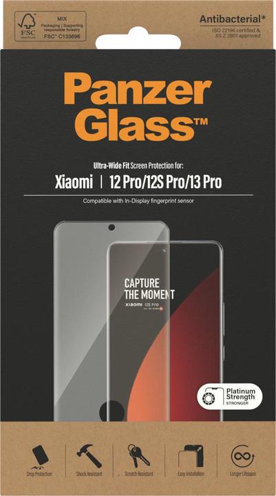 Actual product image PanzerGlass Case Friendly (1 Piece, Xiaomi 12 Pro, Xiaomi 12S Pro, Xiaomi 13 Pro)