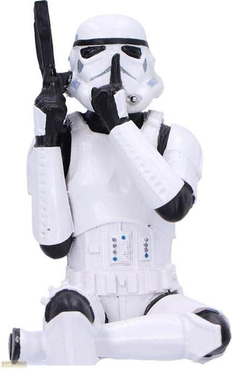 Actual product image Nemesis Now Stormtrooper figurines Three Wise Sitting Stormtroopers 11 cm
