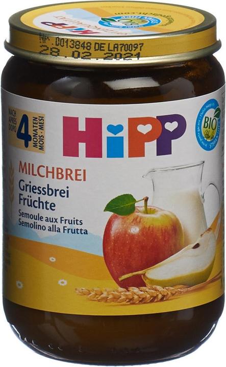 Actual product image Hipp MILKBREI semolina porridge fruits (190g) (310 g)