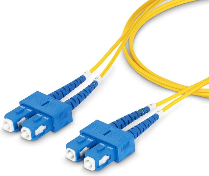 Produktbild StarTech com 2 Meter LWL Patchkabel SC SC (UPC) Singlemode OS2 Duplex, 9/125µm, 40G/100G, Biegeunemp (CAT6, 2 m)