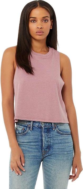 Actual product image Bella Canvas Womens/Ladies Racerback Cropped Sleeveless Tank Top (L)