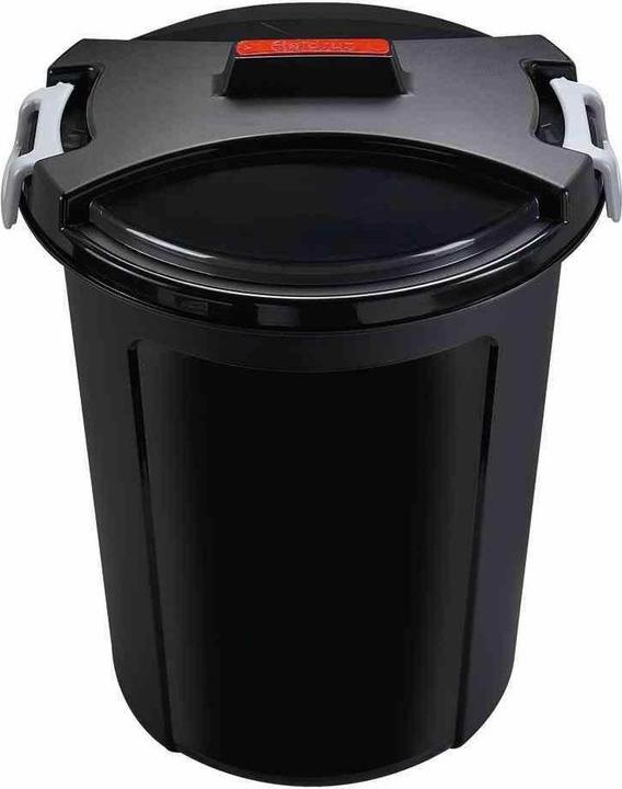 Produktbild Heidrun Matrix-Tonne aus Kunststoff in Farbe schwarz, Ø 48x55 cm Inhalt: 46 l, rund (Ø 48 x 55 cm, 46 l)