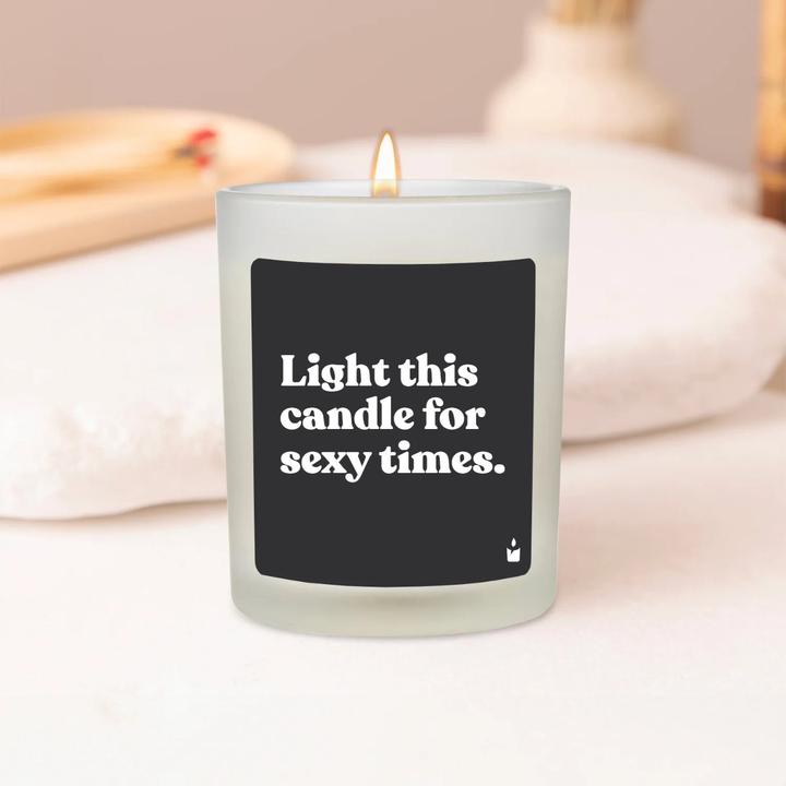Actual product image Chatty Candles Scented candle Flowery Light this candle for sexy times.