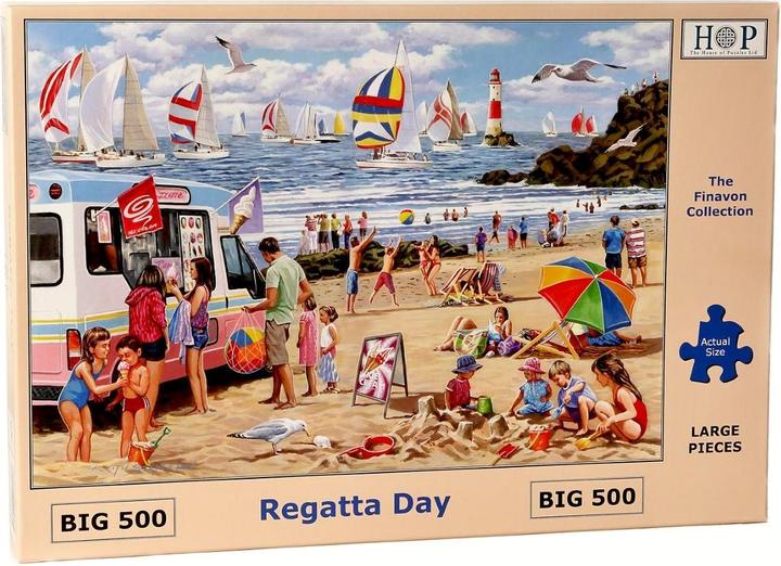 Actual product image The House of Puzzles Puzzle 500 pieces XXL Pieces - Regatta Day (500 pieces)