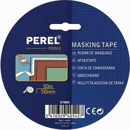 Actual product image Velleman MASKING TAPE - 50 mm x 50 m (50 mm)