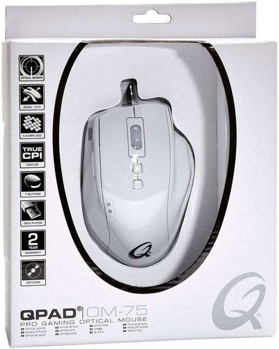 Actual product image QPAD Optical Mouse OM-75 (Cable)