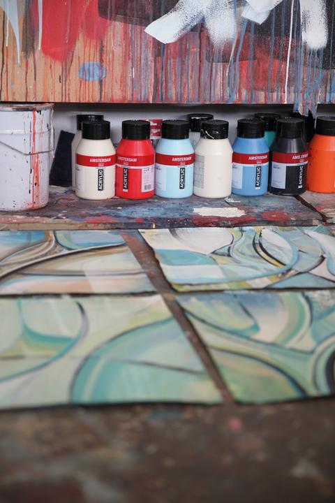 Actual product image Amsterdam Acrylic Paint Standard Series 619 (Permanent green Dark, 120 ml)