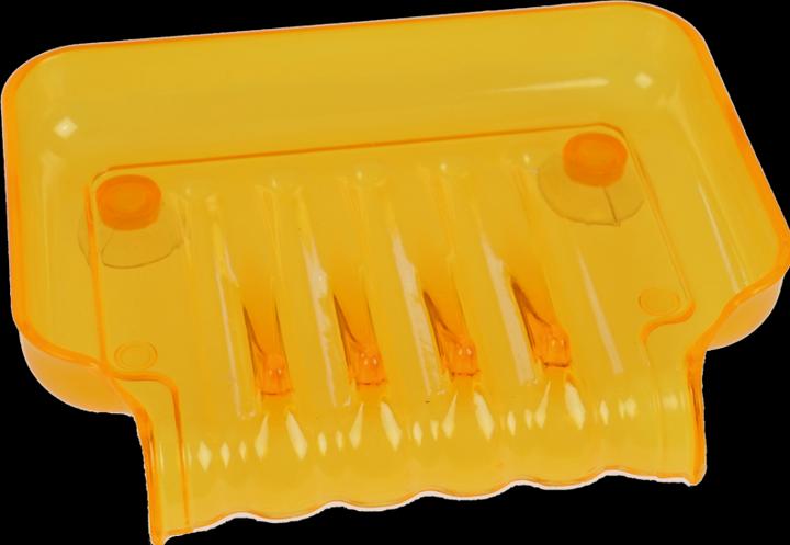 Image du produit Porte-savon, plastique, orange avec 2 ventouses (Recharges)