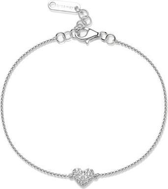 Actual product image Brosway Silver Bracelet Glitter Heart Infinite White Fancy Fiw140